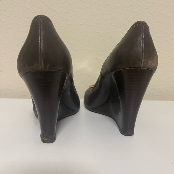 ✨💫 Tory Burch Brown Wedge Shoes 👠 💫✨ - Picture 5 of 11